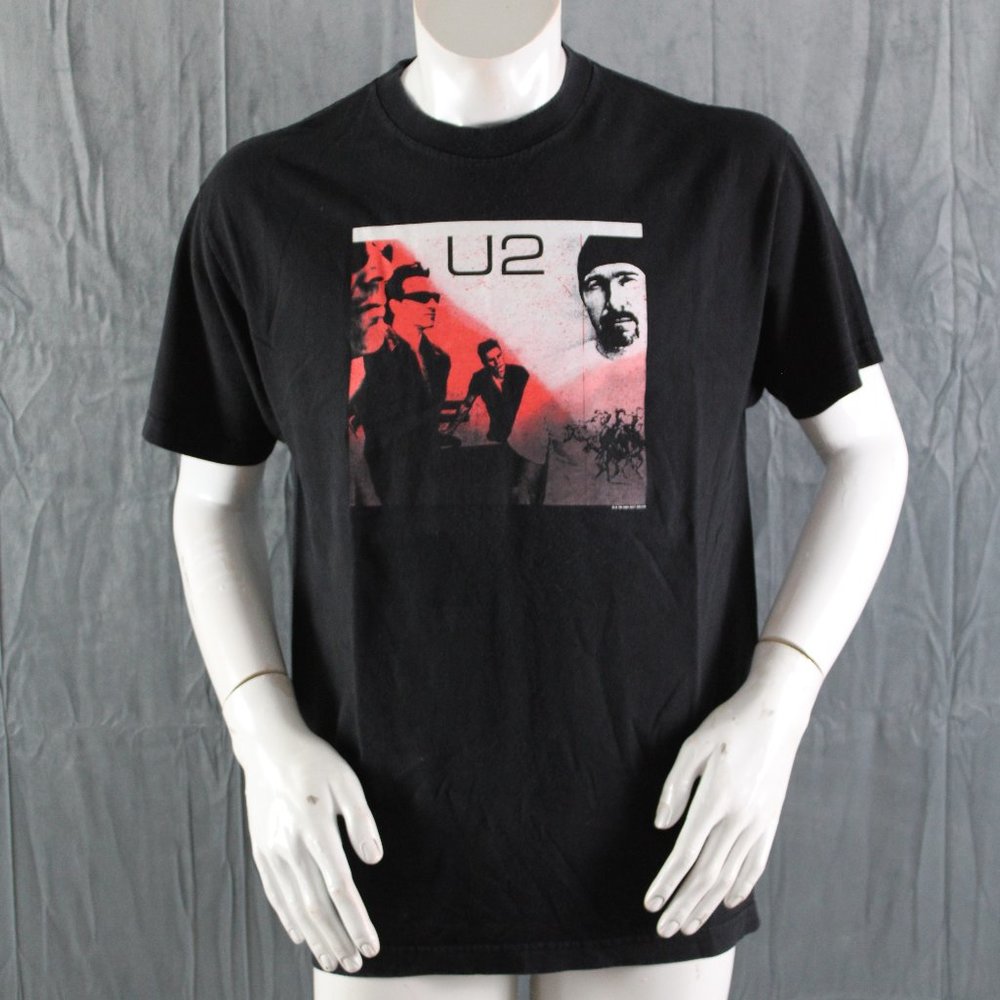 U2 Band Shirt - Elevation Tour Shirt From 2001 - Men's Large